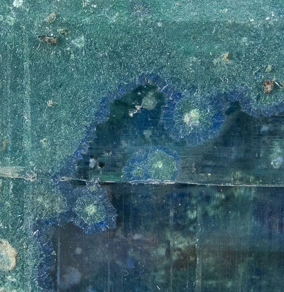 Cerussite Included By Linarite & Posnjakite - image 2