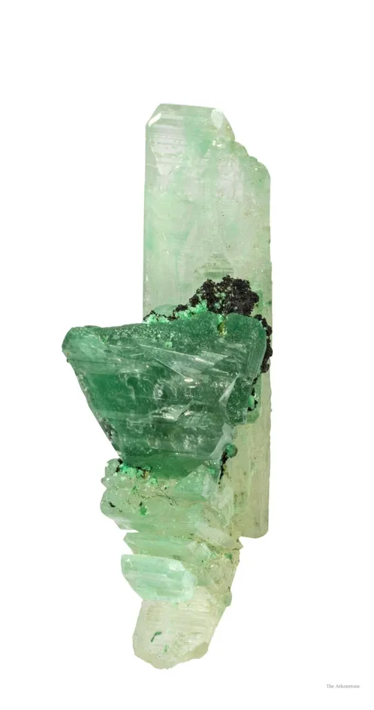 Cerussite Included By Malachite - image 3