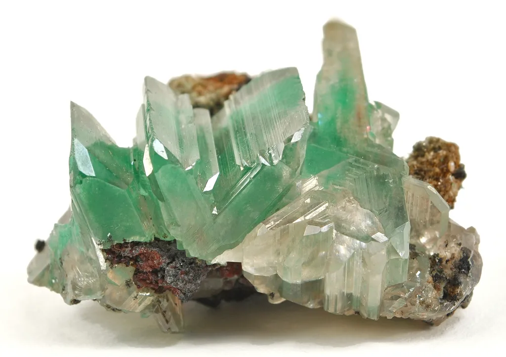 Cerussite Included By Malachite image