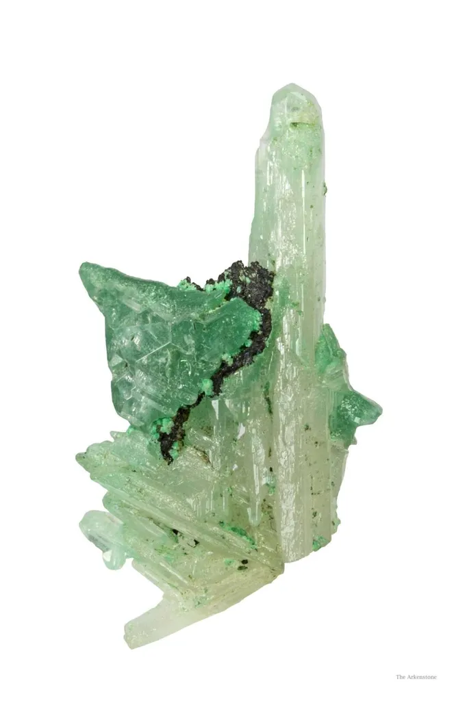 Cerussite Included By Malachite - image 2