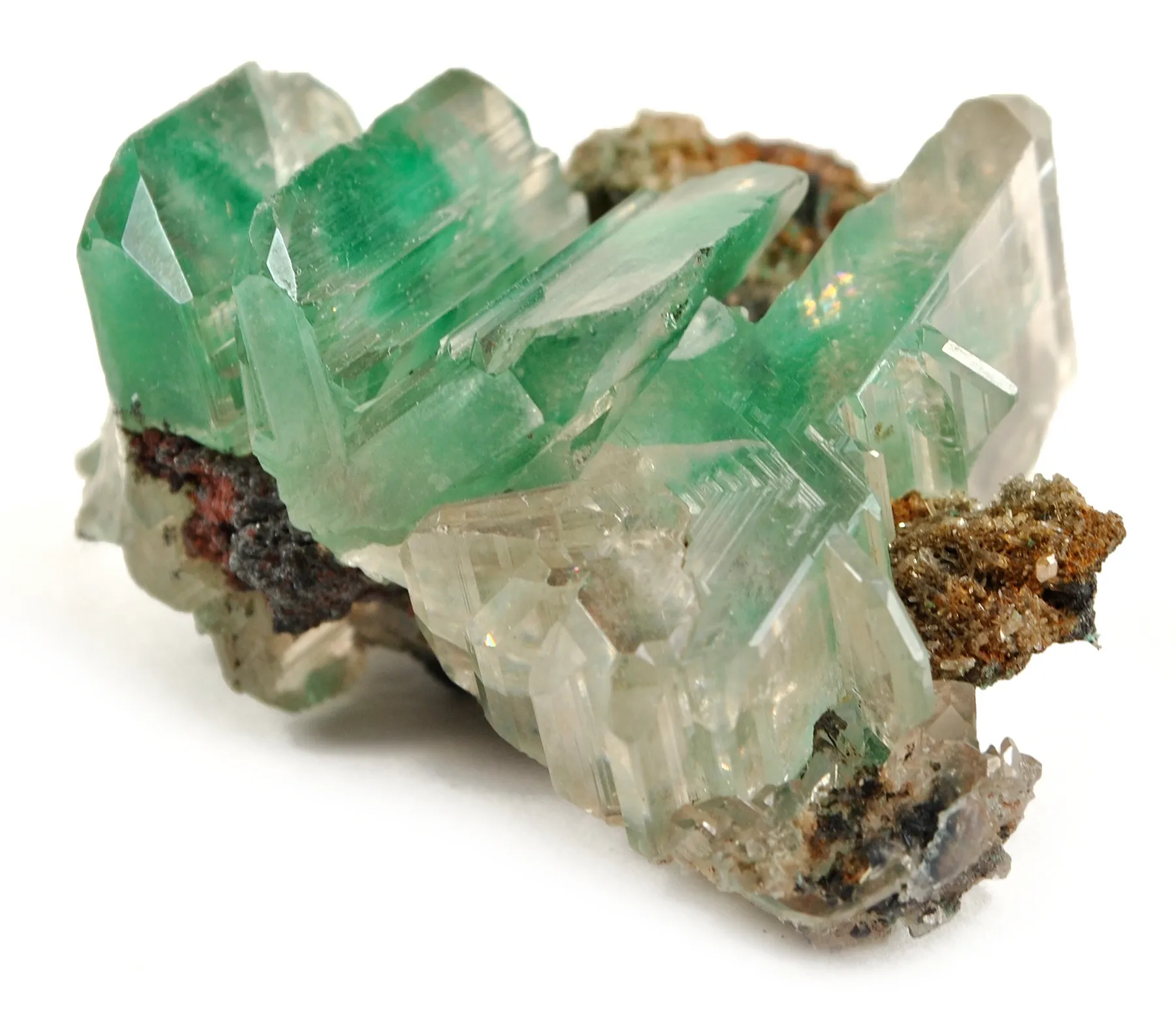 Cerussite Included By Malachite - image 2