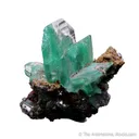 Cerussite included with Malachite (illustrated in Tsumeb book) - image 4