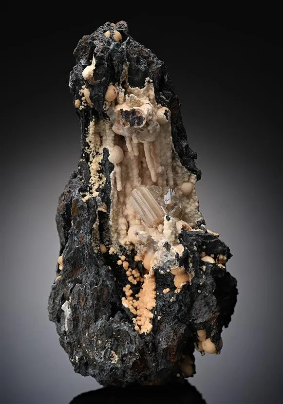 Cerussite on Aragonite - image 1
