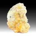 Cerussite on Barite - image 1
