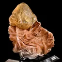 Cerussite on Baryte - image 1
