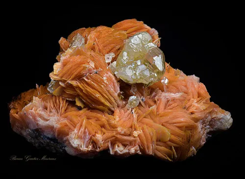 Cerussite on Baryte image