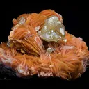 Cerussite on Baryte - image 1