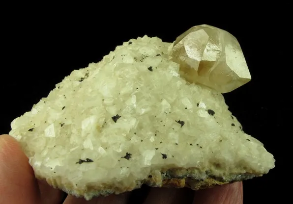 Cerussite on Calcite image