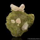 Cerussite on Duftite - image 1