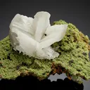 Cerussite on Duftite - image 1