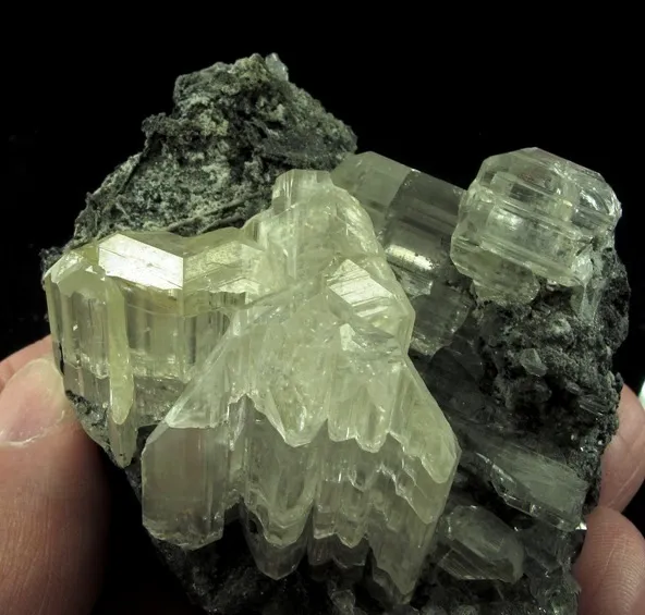Cerussite on Galena - image 3