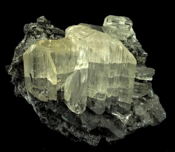 Cerussite on Galena - image 2