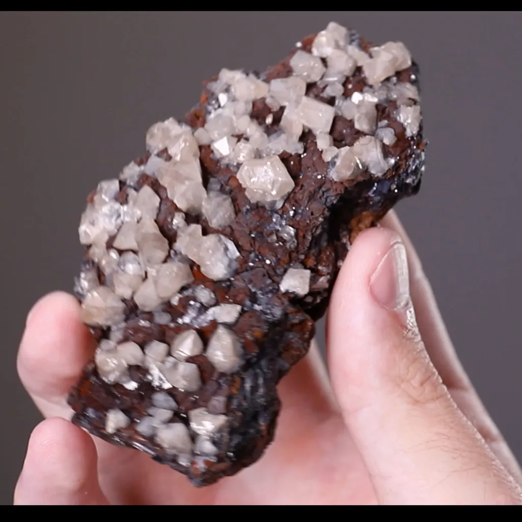 Cerussite on Galena - image 2