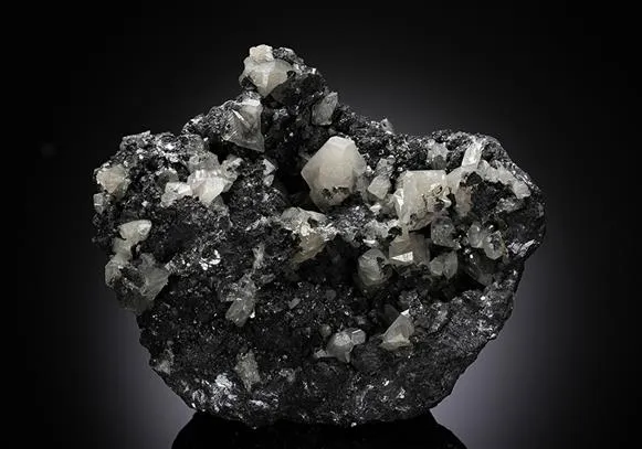 Cerussite on Galena - image 1