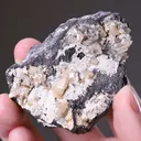 Cerussite on Galena - image 2