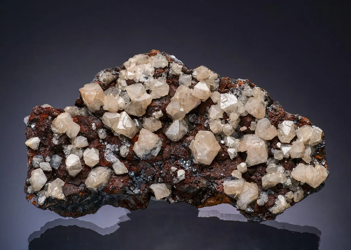Cerussite on Galena - image 1