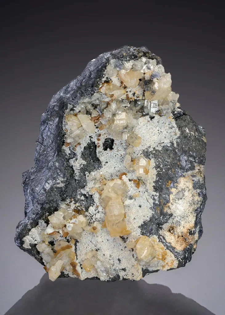 Cerussite on Galena image