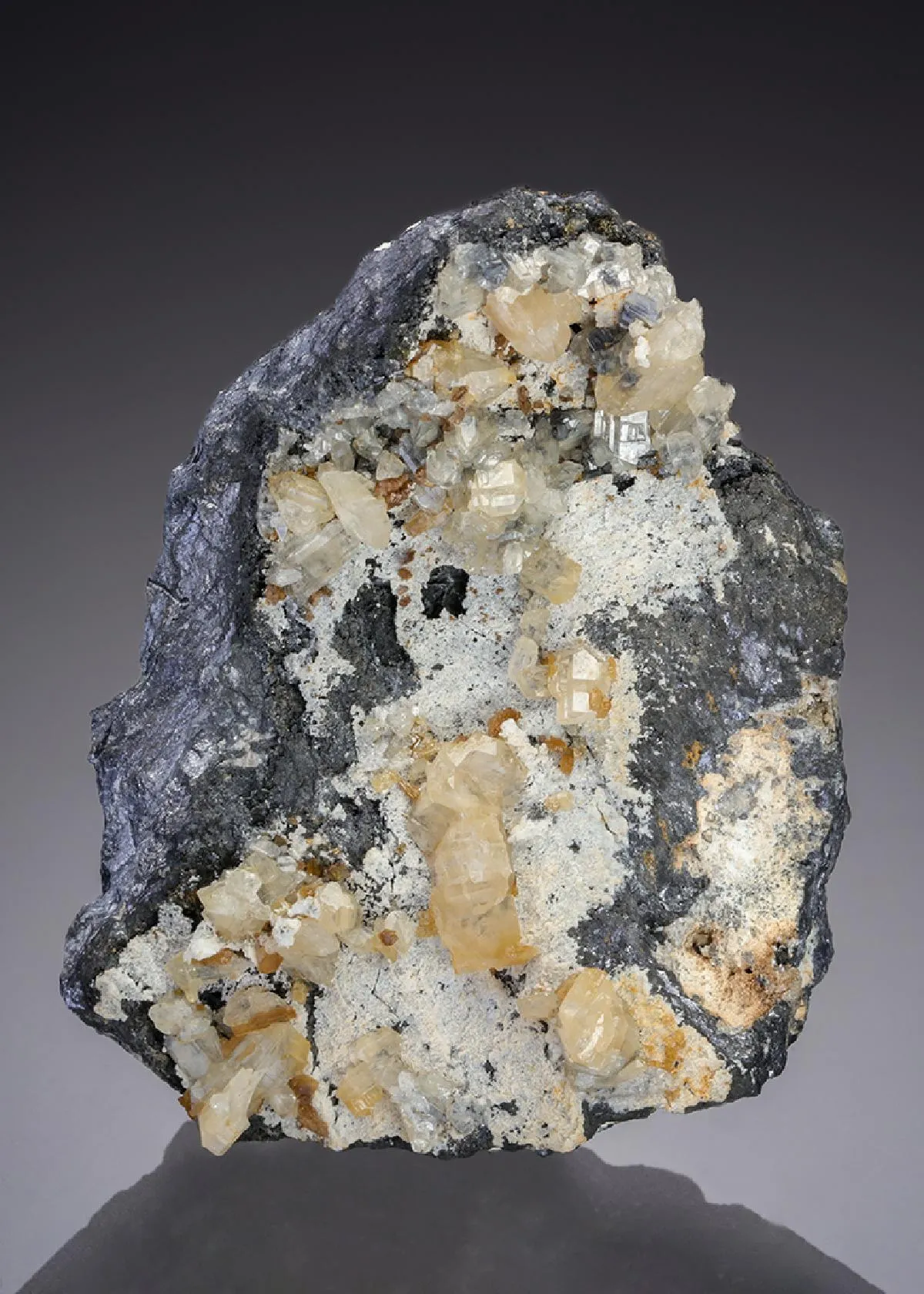 Cerussite on Galena - image 1