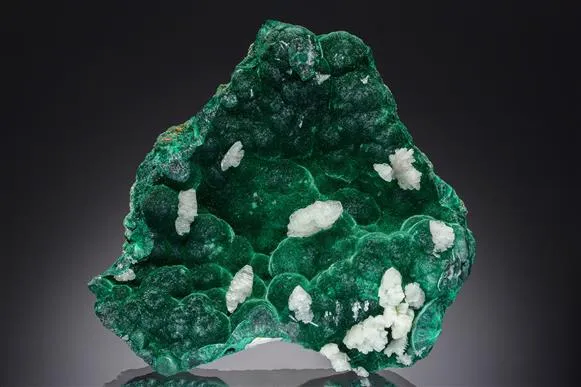 Cerussite on Malachite image