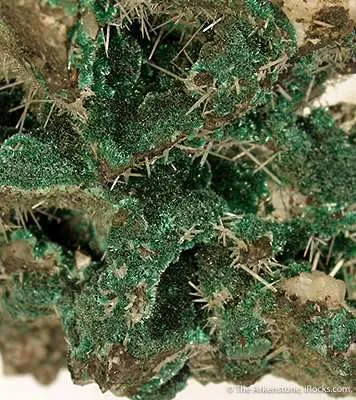 Cerussite on Malachite - image 2