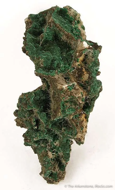 Cerussite on Malachite image