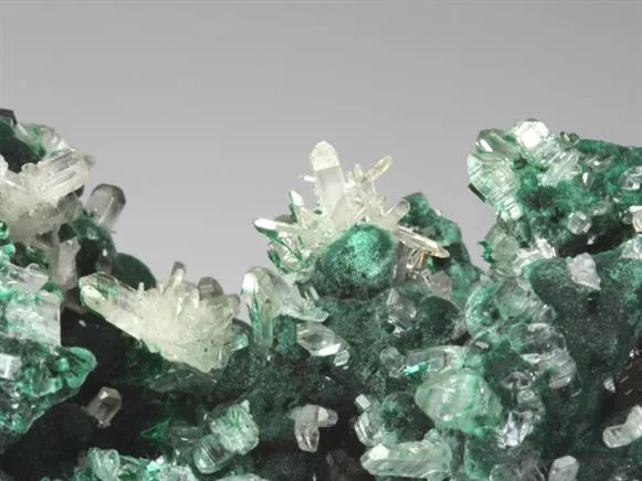 Cerussite on Malachite - image 1