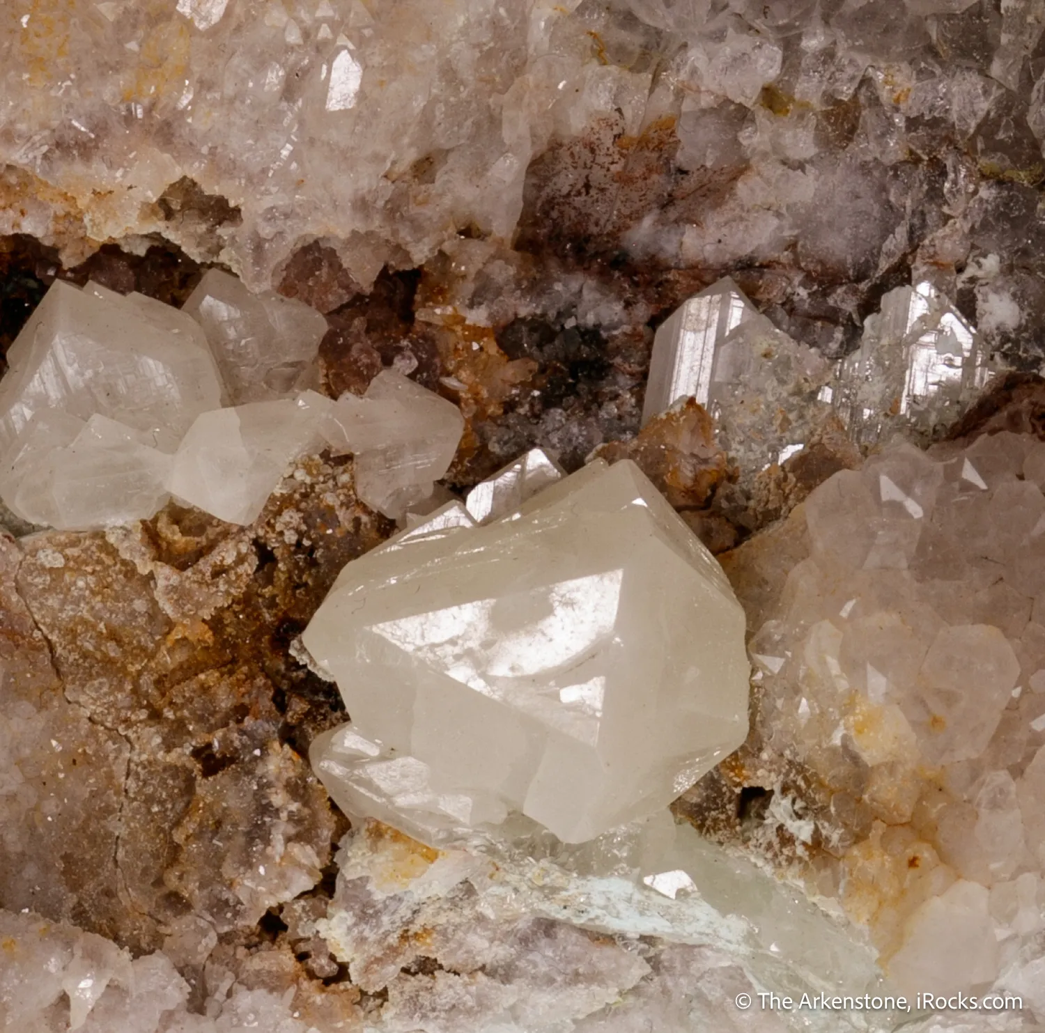 Cerussite on Quartz - image 5