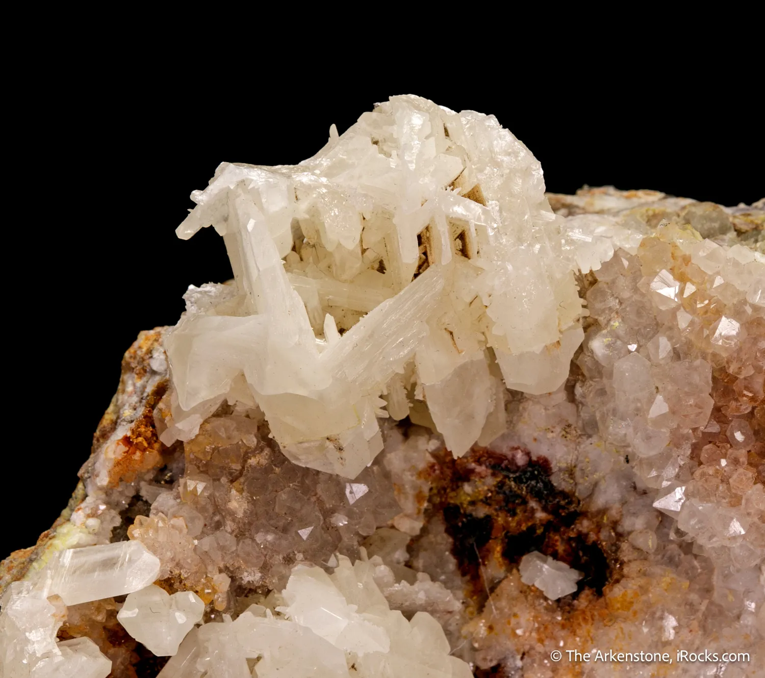 Cerussite on Quartz - image 3