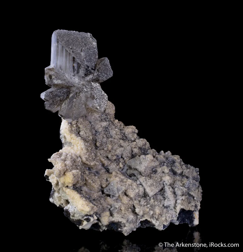 Cerussite on Tetrahedrite coated with Smithsonite - image 4