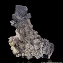Cerussite on Tetrahedrite coated with Smithsonite - image 3