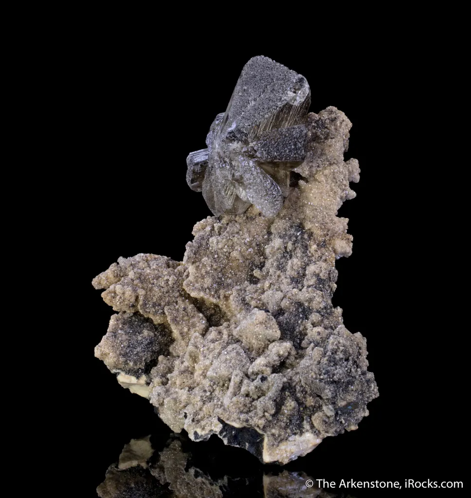 Cerussite on Tetrahedrite coated with Smithsonite - image 6