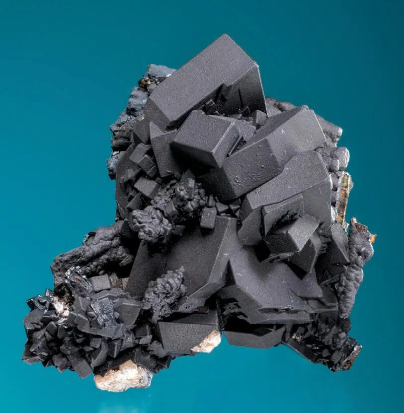 Cerussite pseudomorphs after Anglesite, with Goethite - image 1