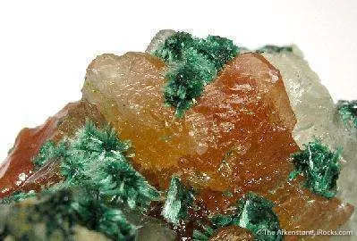 Cerussite (Red), Malachite & Calcite - image 2
