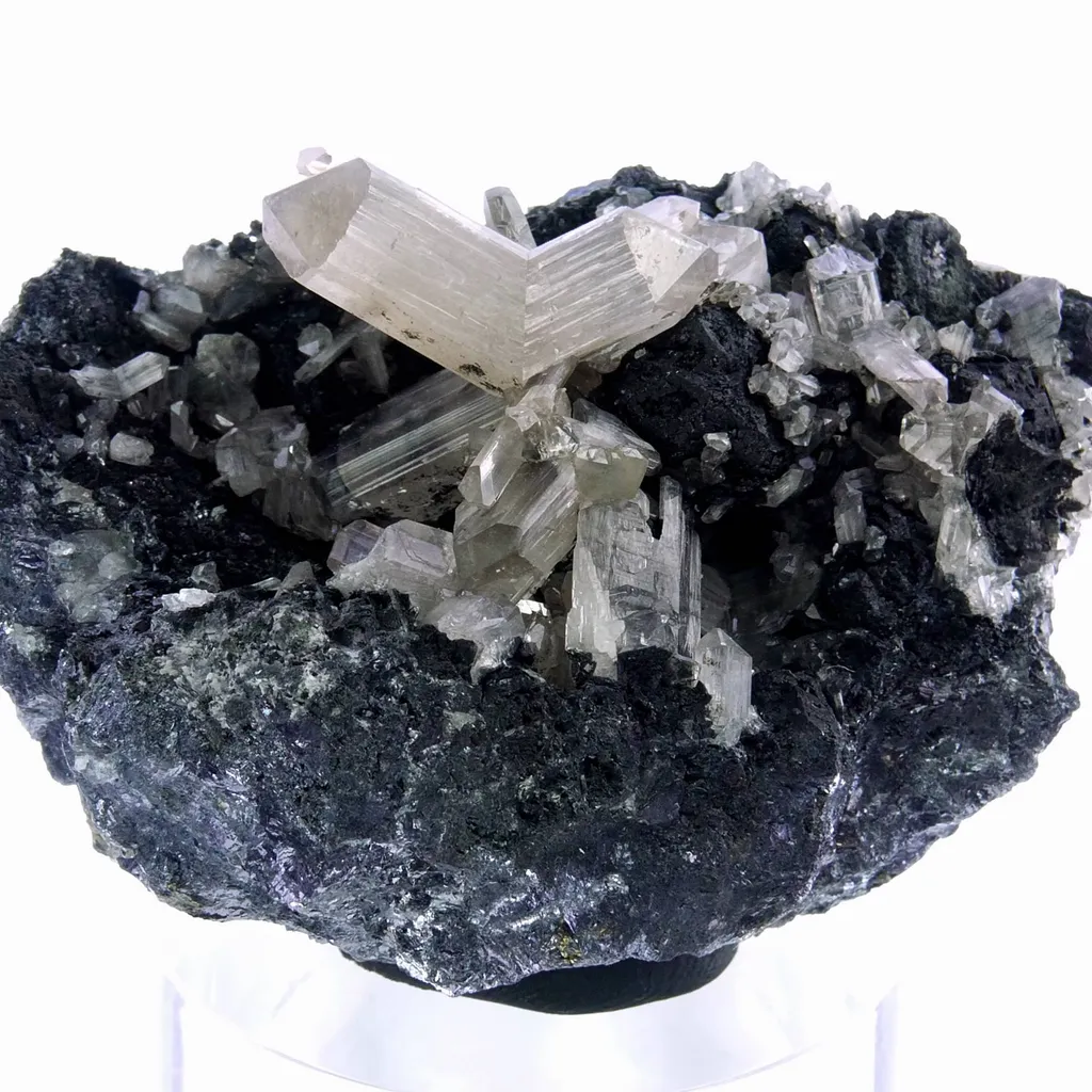 Cerussite twin on Galena image