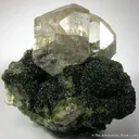 Cerussite (Twinned) on Duftite - image 4