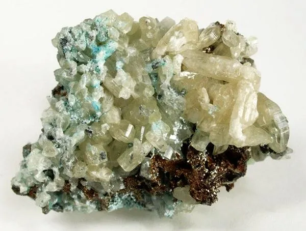 Cerussite (Var: Chrome-Cerussite), Plumbogummite image