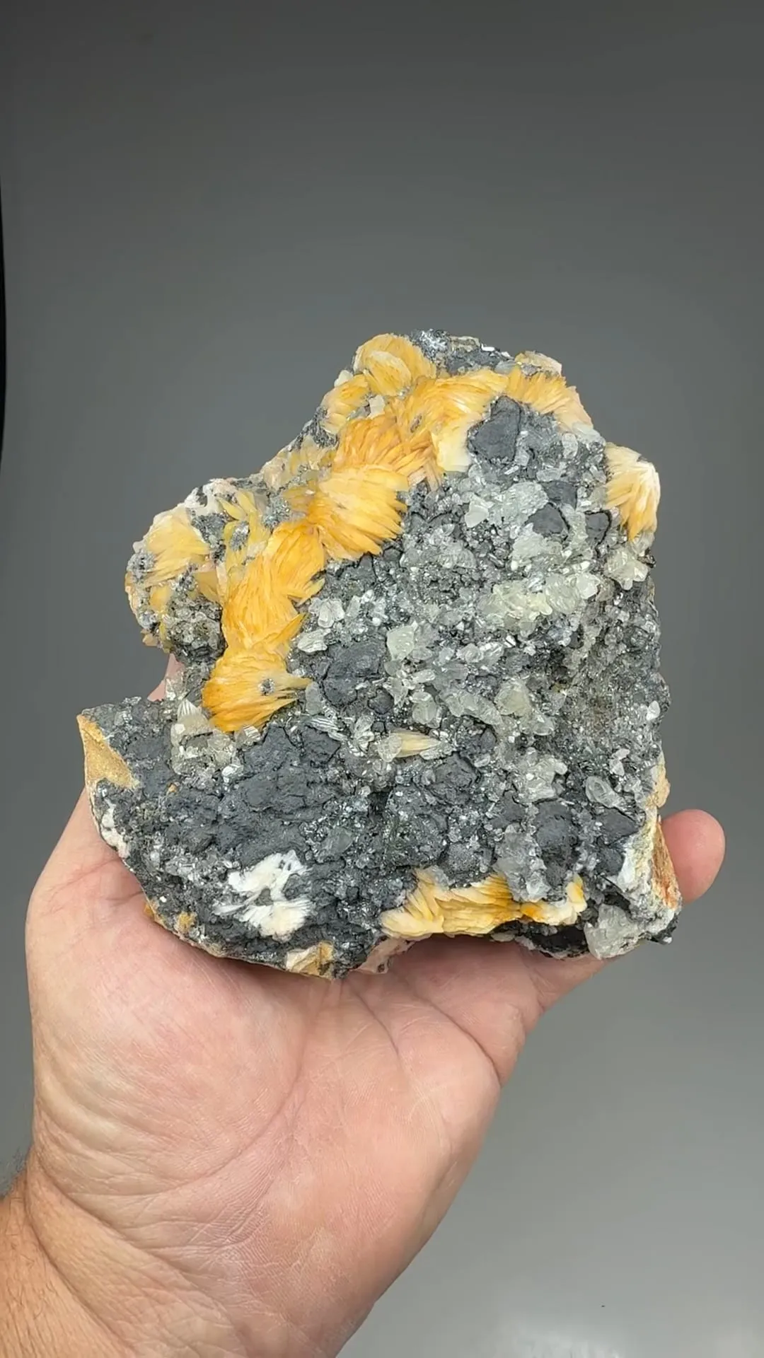 Cerussite with Barite, Galena - image 2