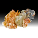 Cerussite with Barite, Galena - image 1