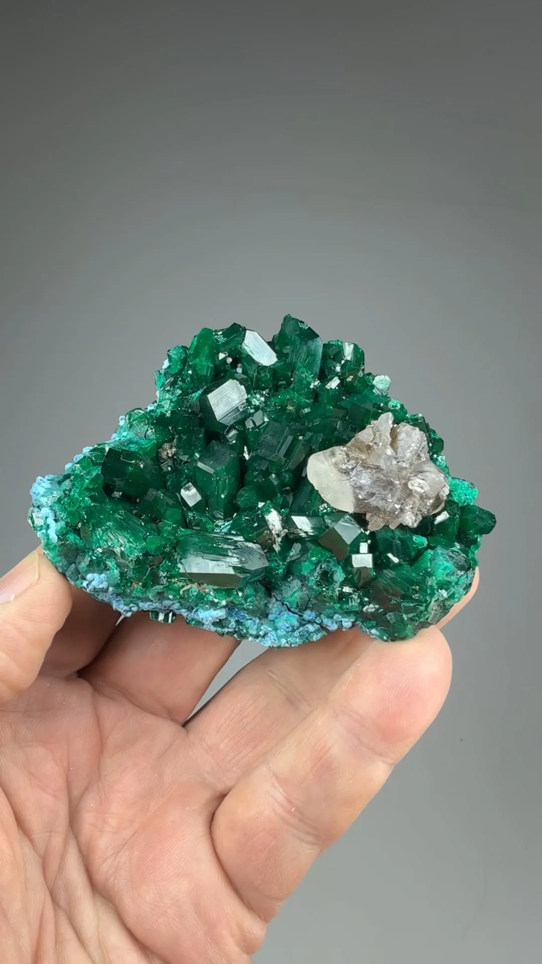 Cerussite with Dioptase - image 2