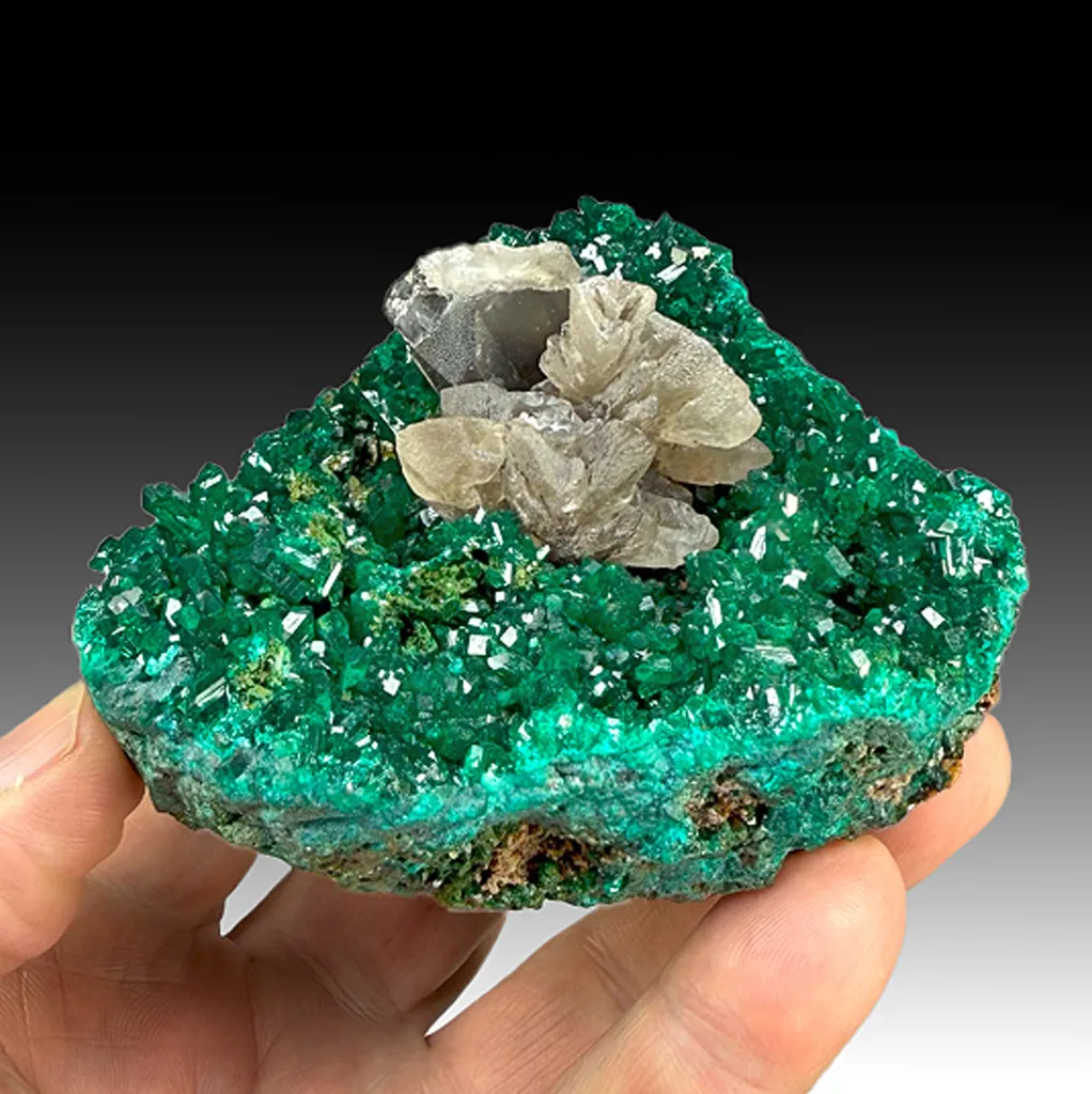 Cerussite with Dioptase image