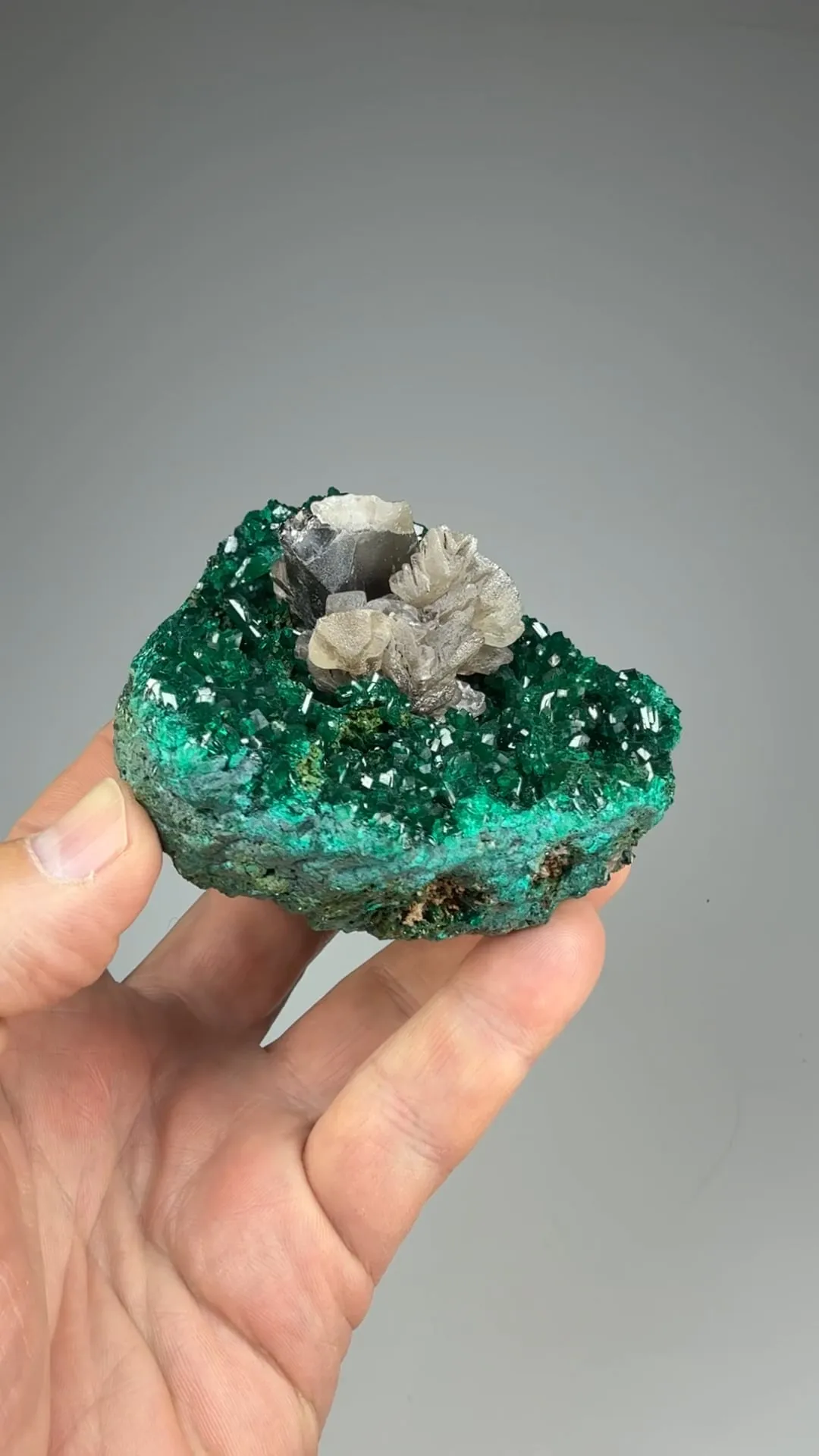 Cerussite with Dioptase - image 2
