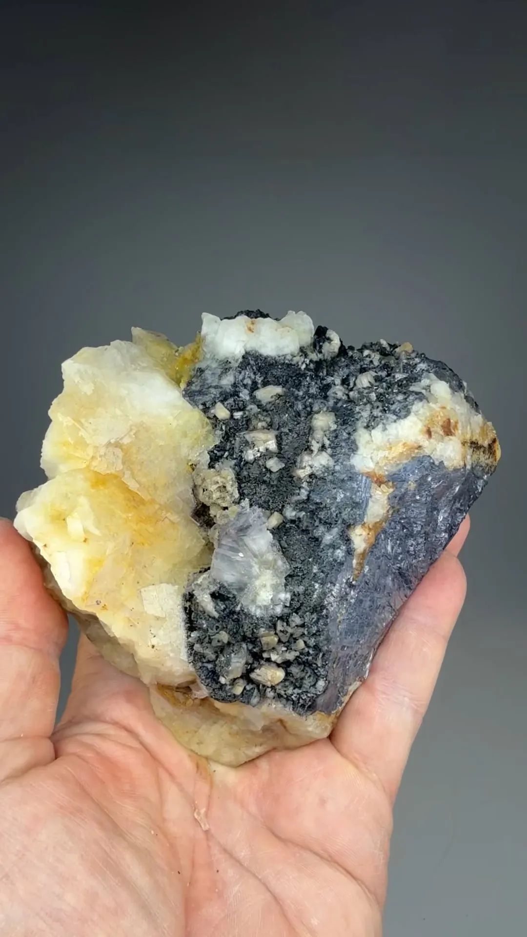 Cerussite with Galena, Fluorite - image 2