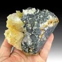 Cerussite with Galena, Fluorite - image 1