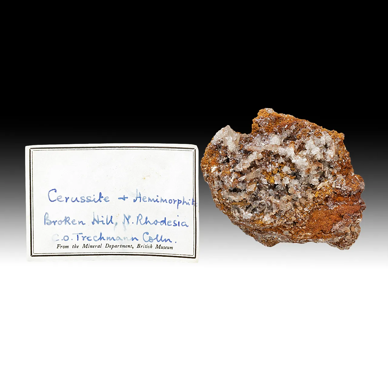 Cerussite with Hemimorphite - image 1