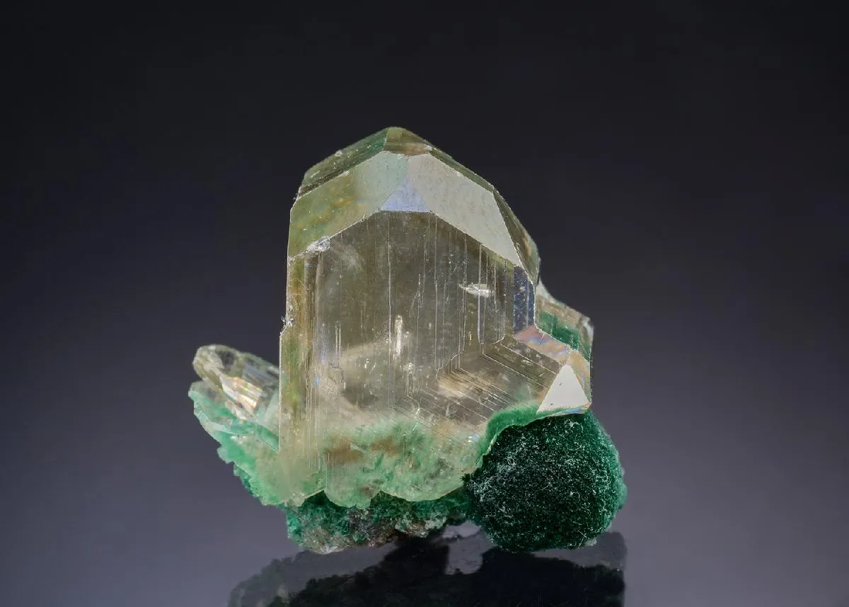 CERUSSITE with MALACHITE - image 1