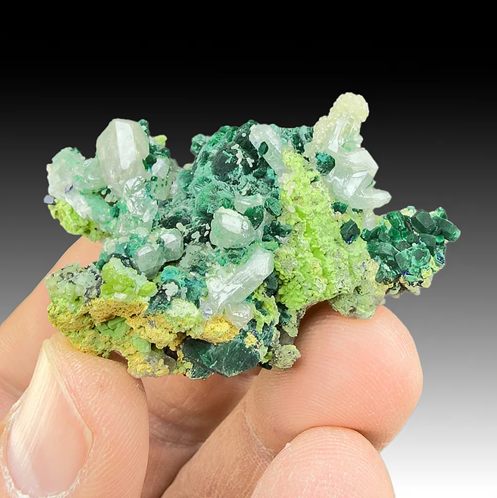 Cerussite with Malachite after Azurite image
