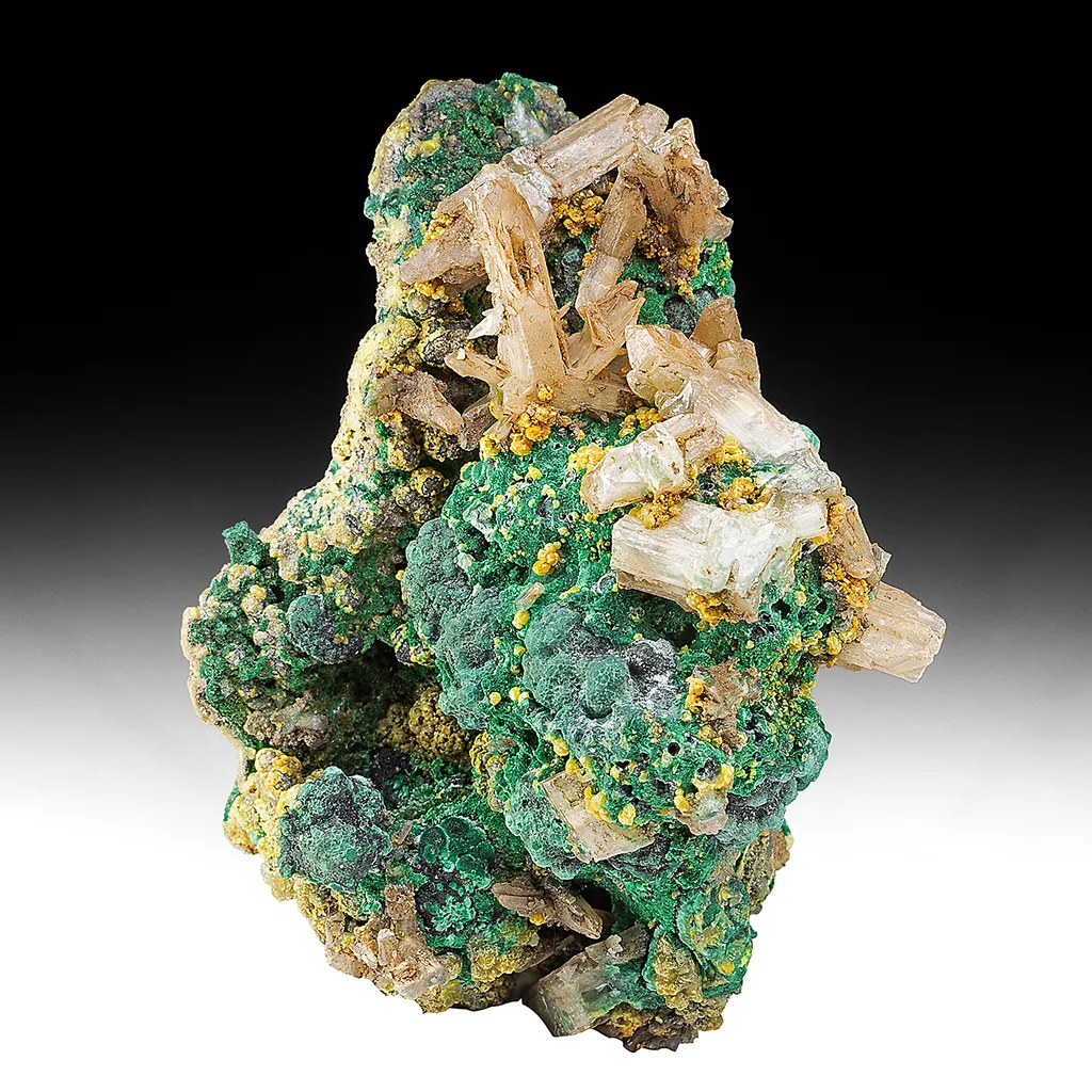 Cerussite with Malachite, Pyromorphite image