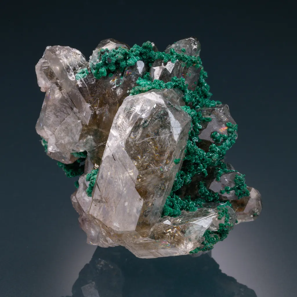 Cerussite with Malachite Tsumeb image