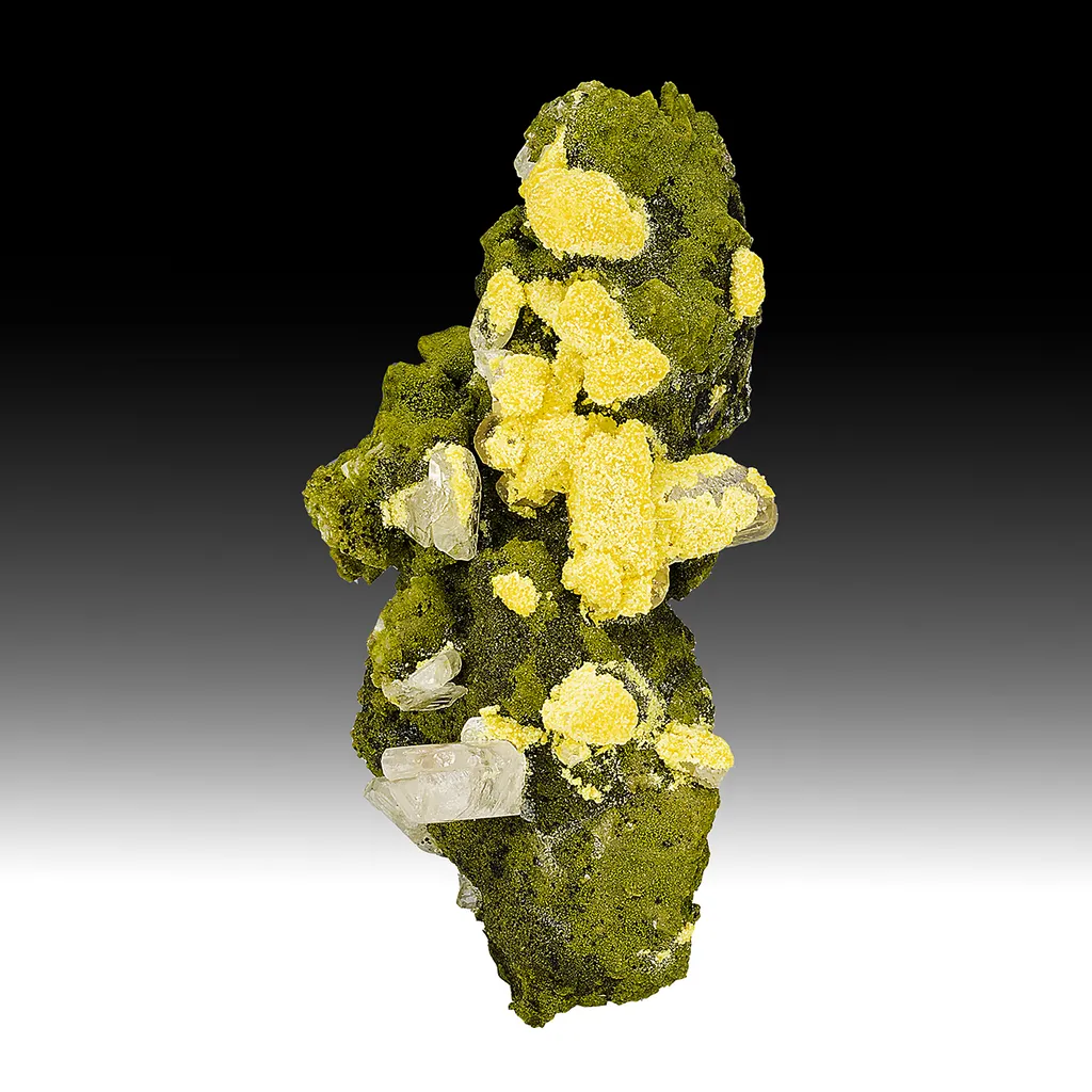 Cerussite with Mimetite, Duftite, Dolomite image