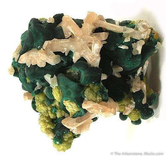 Cerussite With Pyromorphite and Malachite - image 1